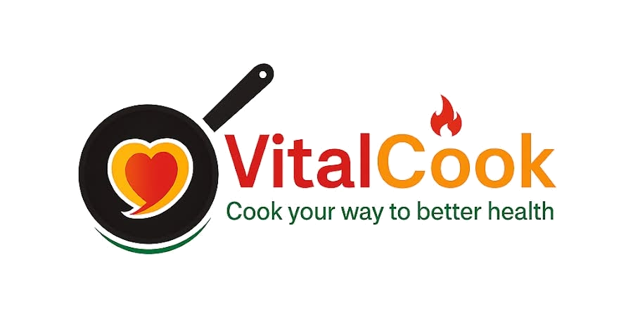 VitalCook logo — cook your way to better health